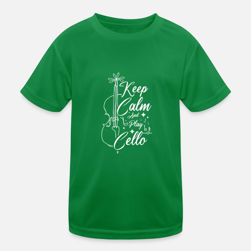 Restez calme et jouez du violoncelle T-shirt sport Enfant