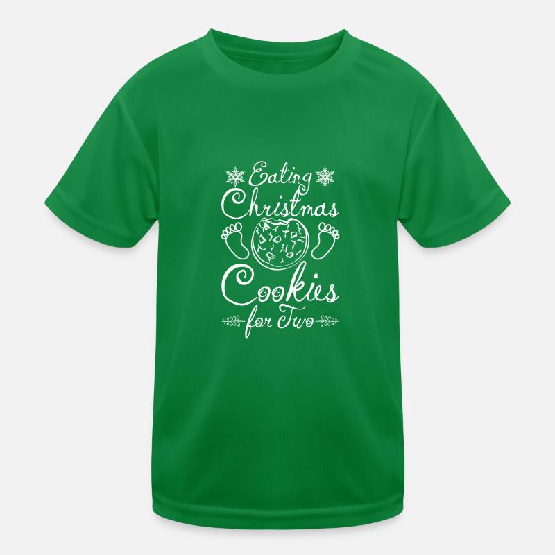 Devenir maman, Manger des biscuits de Noël pour deux T-shirt sport Enfant