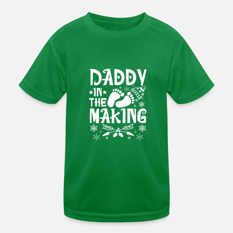 Dad, Father, Christmas daddy in the making Kinder Funktions-T-Shirt