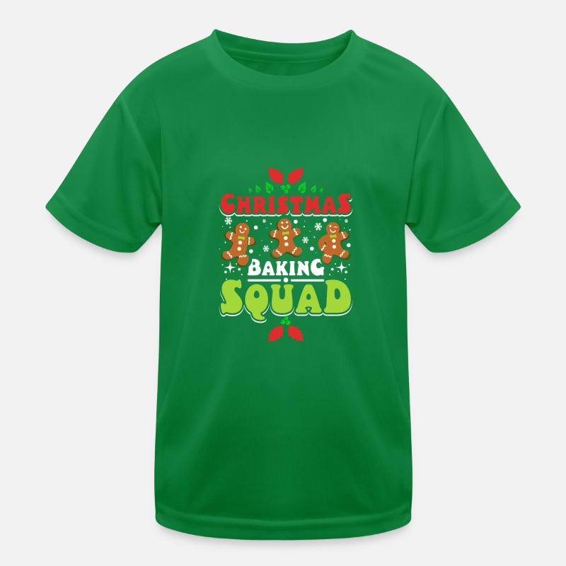 Christmas baking squad Kinder Funktions-T-Shirt