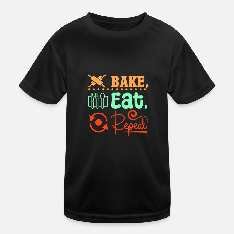 Cuisson du pain manger répéter T-shirt sport Enfant