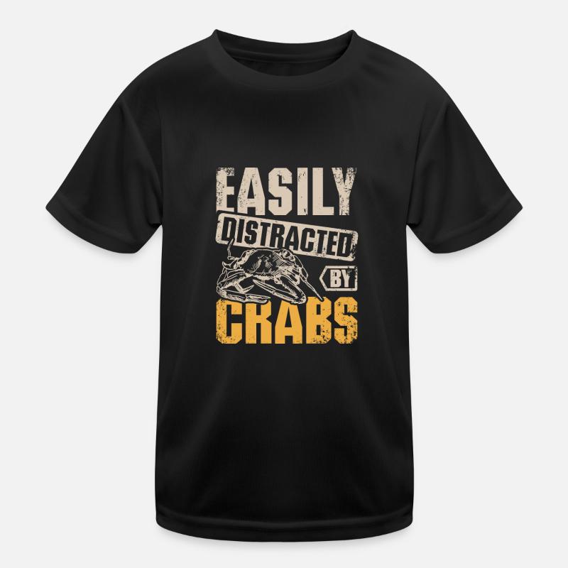 Easily distracted by crabs Kinder Funktions-T-Shirt