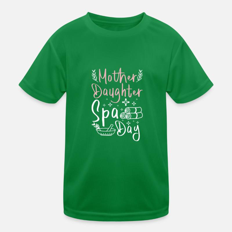 Maman Mère Fille Journée Spa T-shirt sport Enfant