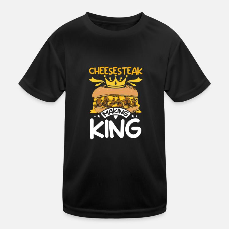 Philly Cheesesteak making king Kinder Funktions-T-Shirt