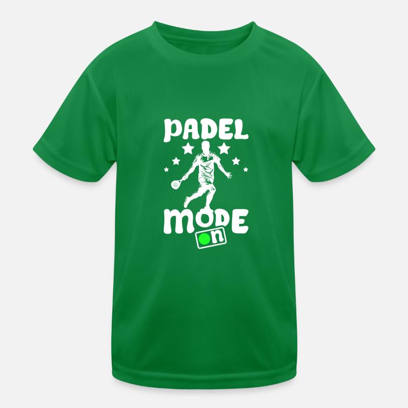 Padel mode on Kinder Funktions-T-Shirt