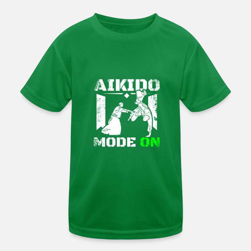 Aikido mode on Kinder Funktions-T-Shirt