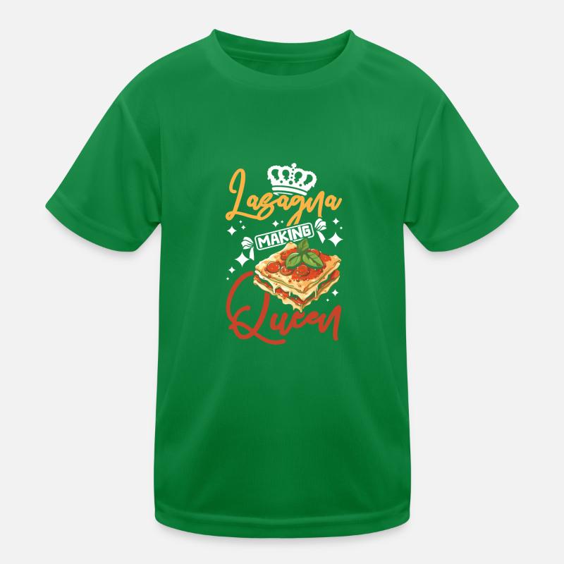 Lasagna making queen Kids Functional T-Shirt