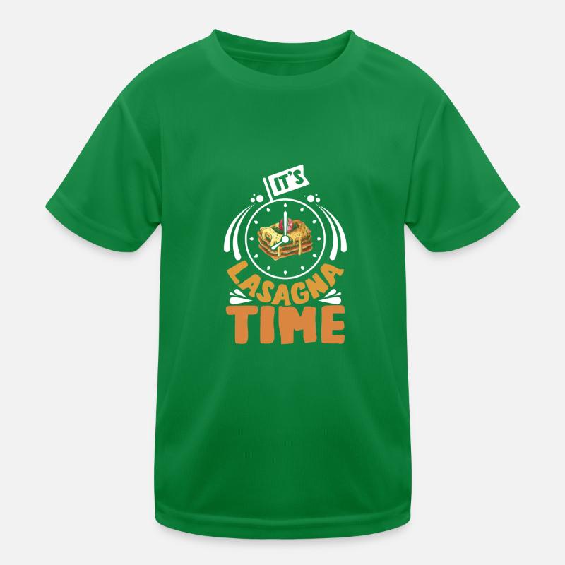 It's Lasagna Time Kids Functional T-Shirt