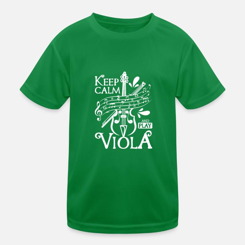Keep calm and play viola Kinder Funktions-T-Shirt
