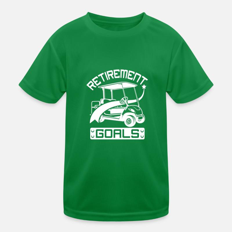 Objectifs de retraite conduire une voiturette de golf T-shirt sport Enfant