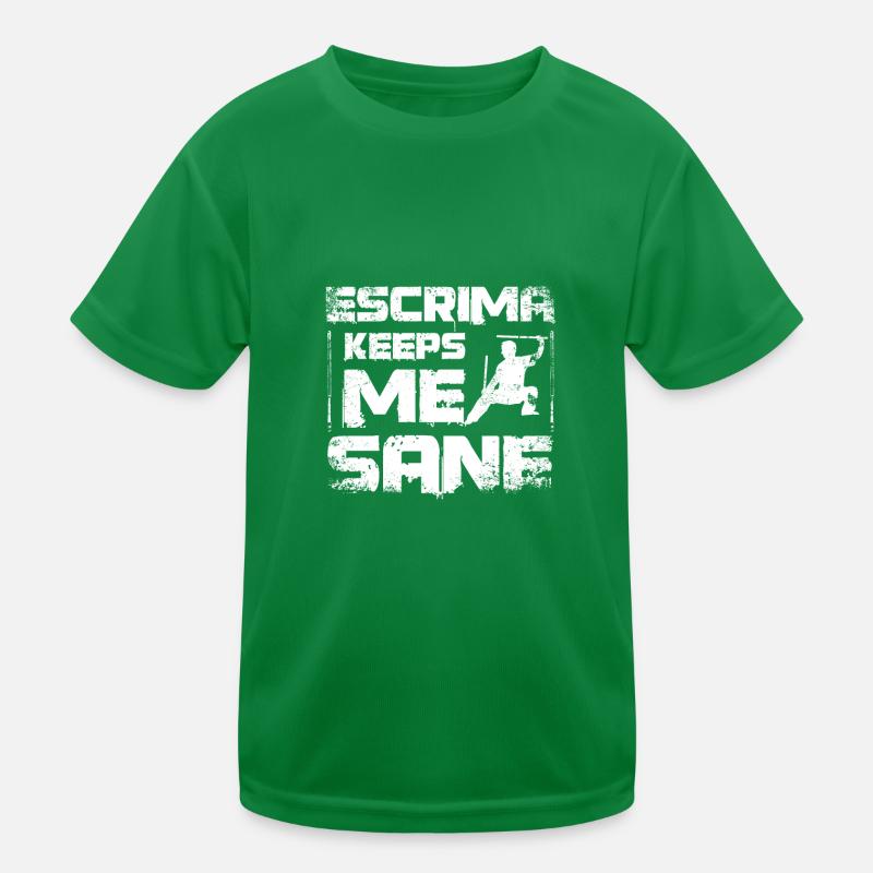 Escrima keeps me sane Kinder Funktions-T-Shirt