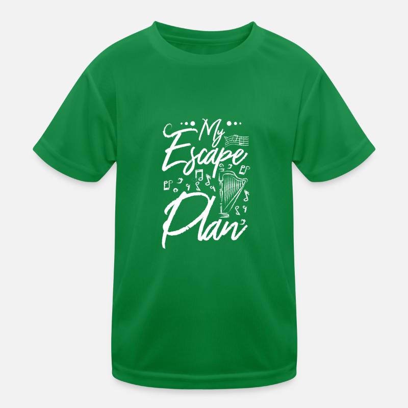 Jouer de la harpe est mon plan d’évasion T-shirt sport Enfant