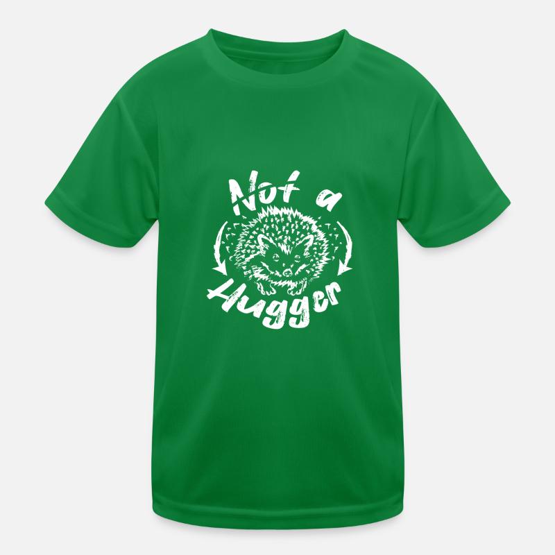 Not a hugger hedgehog Kinder Funktions-T-Shirt