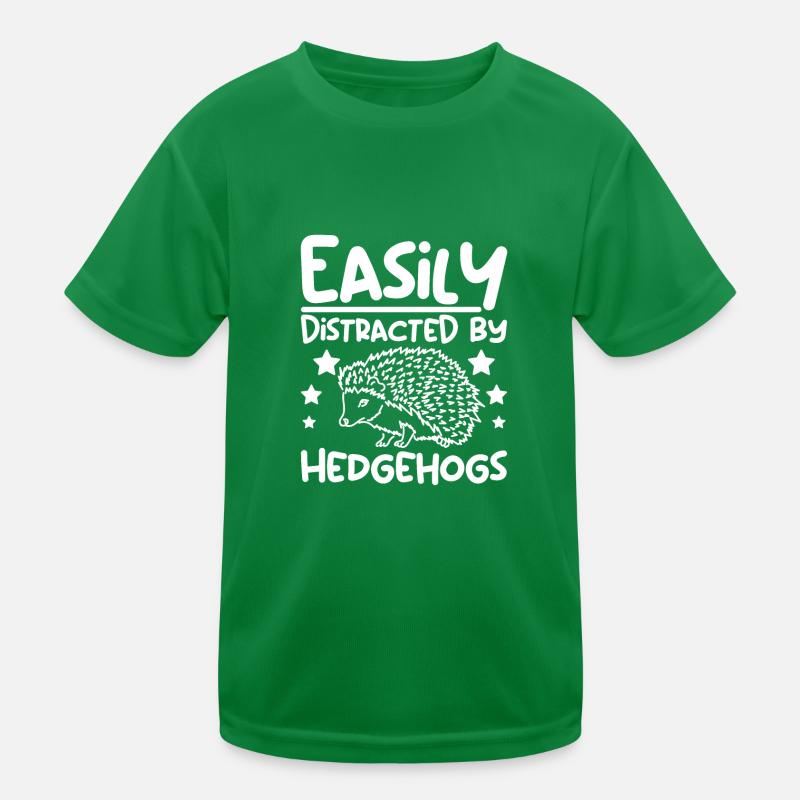 Easily distracted by hedgehogs Kinder Funktions-T-Shirt