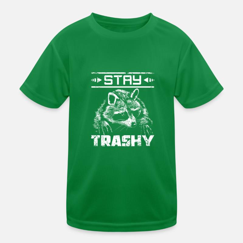 Restez raton laveur trash T-shirt sport Enfant