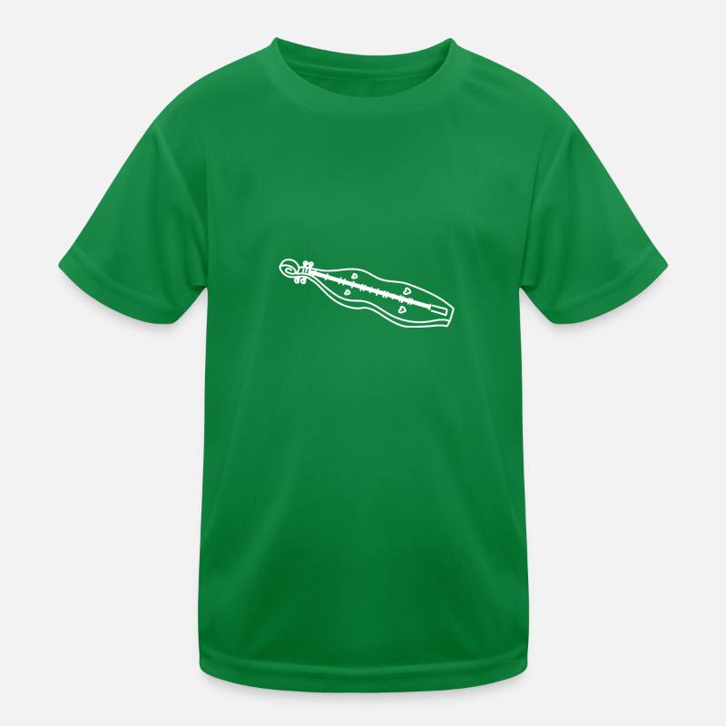 Drawn line art Dulcimer Kinder Funktions-T-Shirt
