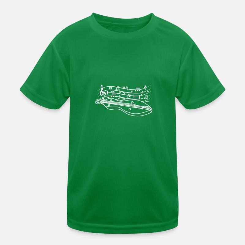 Drawn line art Dulcimer Kinder Funktions-T-Shirt