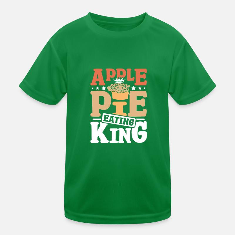 Apple pie eating king Kinder Funktions-T-Shirt