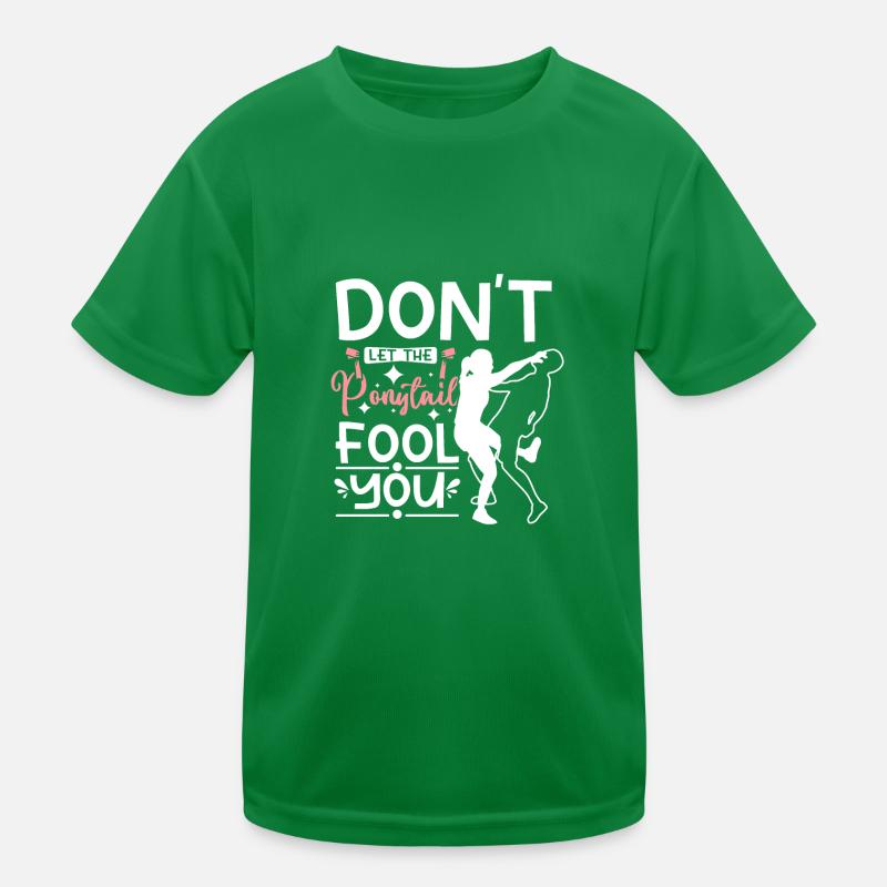 Fille de Krav maga, ne vous laissez pas tromper par la queue de cheval T-shirt sport Enfant