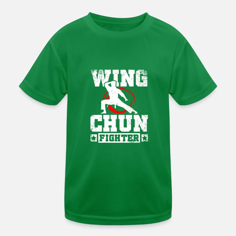 Combattant de Wing chun T-shirt sport Enfant