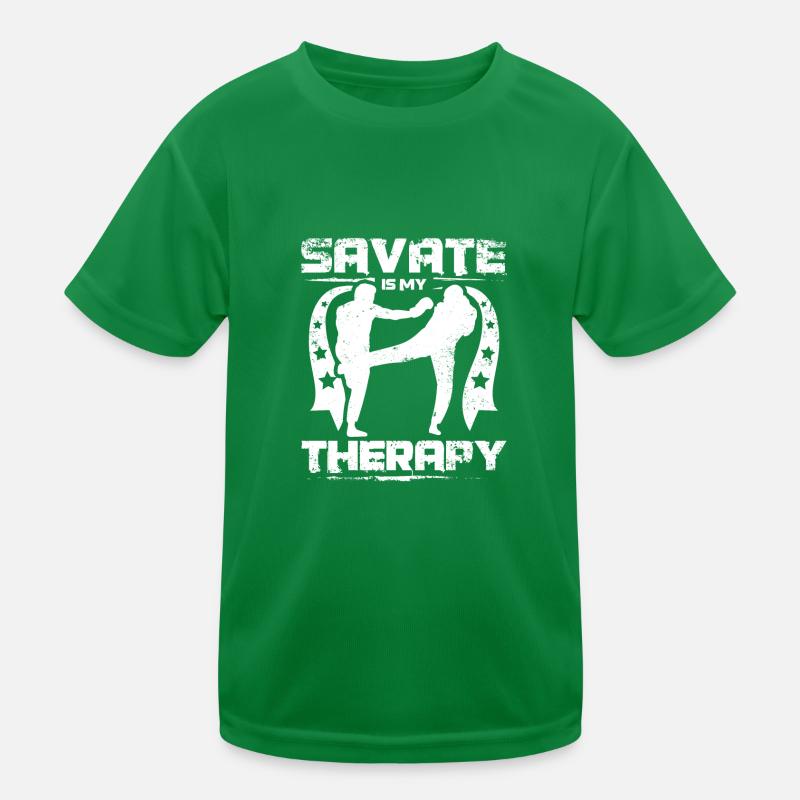 Savate is my therapy Kinder Funktions-T-Shirt
