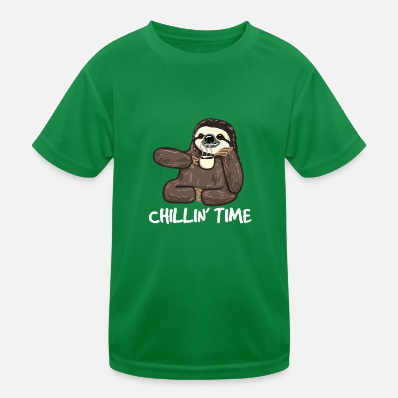 Sloth Sloth Coffee Chilling Fun Caffeine Gift Kids Functional T-Shirt
