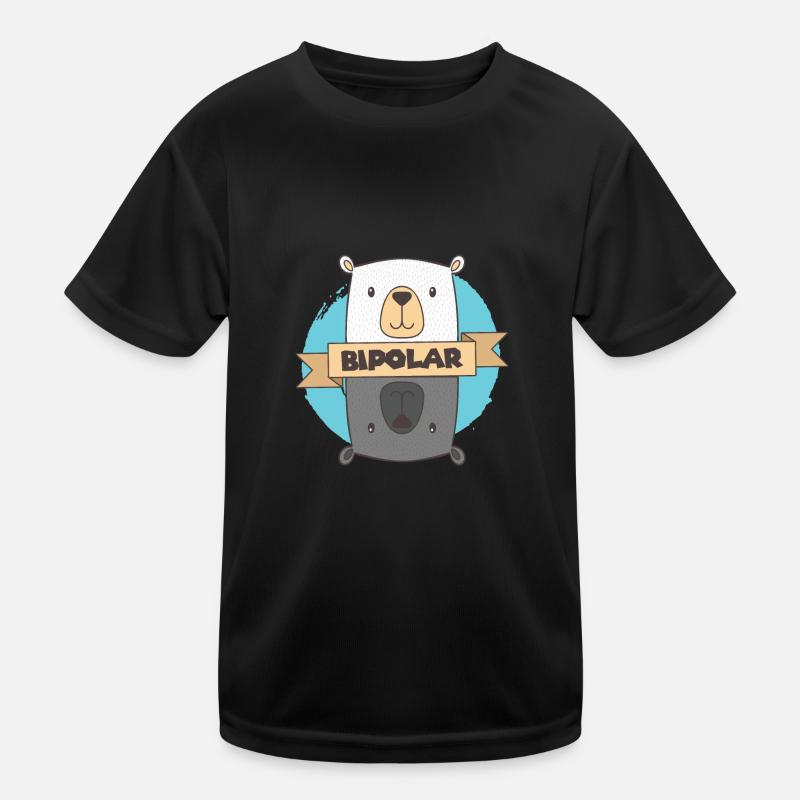 Bipolar T-Shirt - Eisbär Bipolar Geschenkidee Kinder Funktions-T-Shirt
