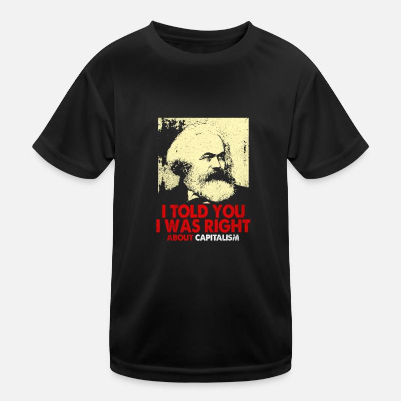 Kommunismus - Kinder Funktions-T-Shirt - Schwarz