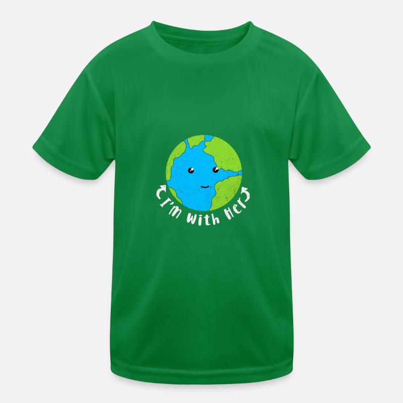 Tag der Erde Kinder Funktions-T-Shirt