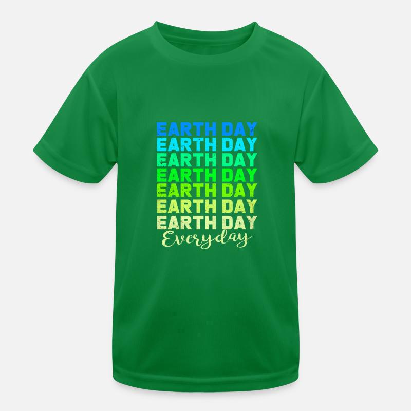 Earth Day Kids Functional T-Shirt