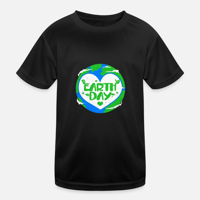 Tag der Erde Kinder Funktions-T-Shirt