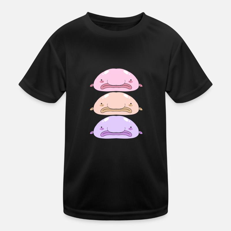 Blobfisch Tiefsee Grumpy Introvertiert Geschenk Kinder Funktions-T-Shirt