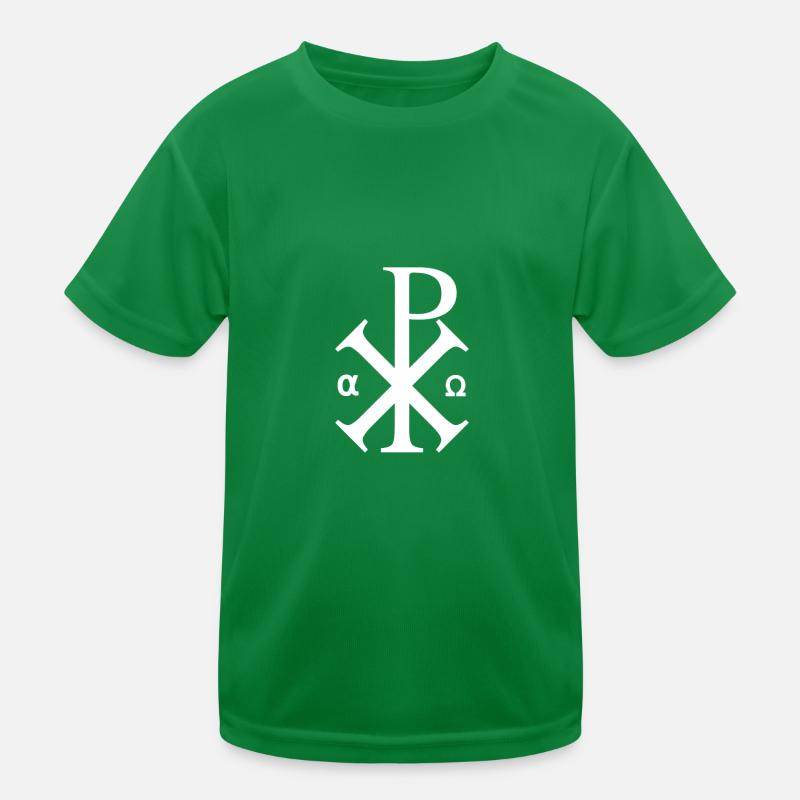 Jésus Chi Rho Le monogramme du Christ T-shirt sport Enfant