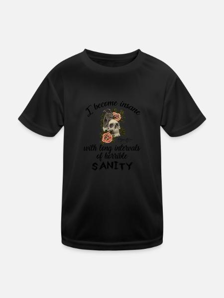Schreckliche Vernunft | Edgar Allan Poe - Kinder Funktions-T-Shirt - Schwarz - Vorne