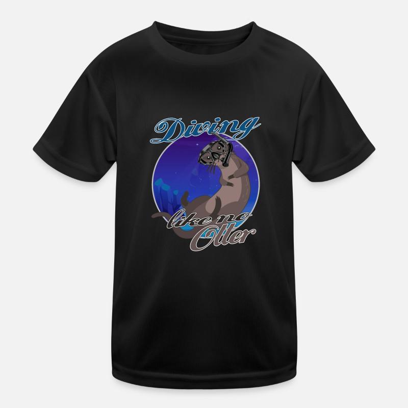 plongée plongée comme pas de loutre oxy plongée en mer T-shirt sport Enfant