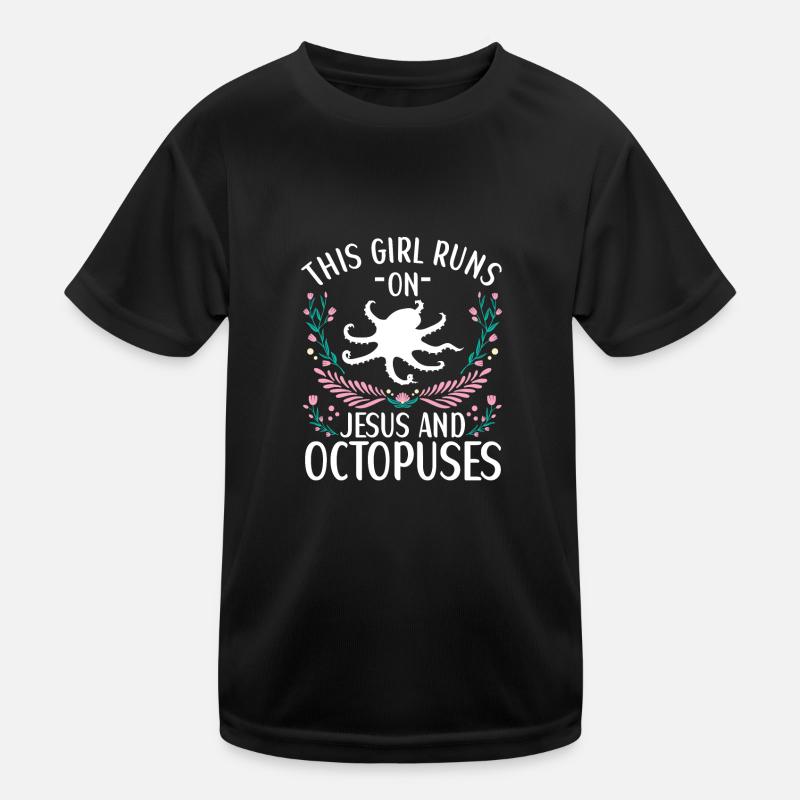 Octopus Outfit Octopus Octopus Kids Functional T-Shirt