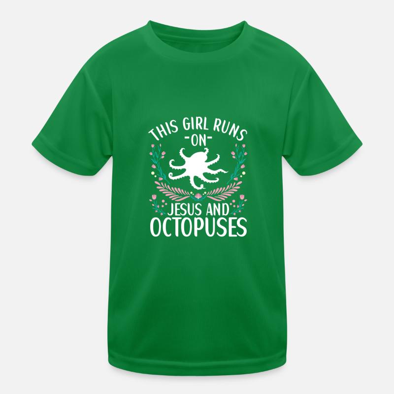 Octopus Outfit Octopus Octopus T-shirt sport Enfant