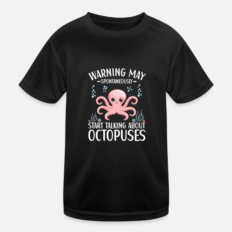 Octopus Outfit Octopus Octopus Kids Functional T-Shirt