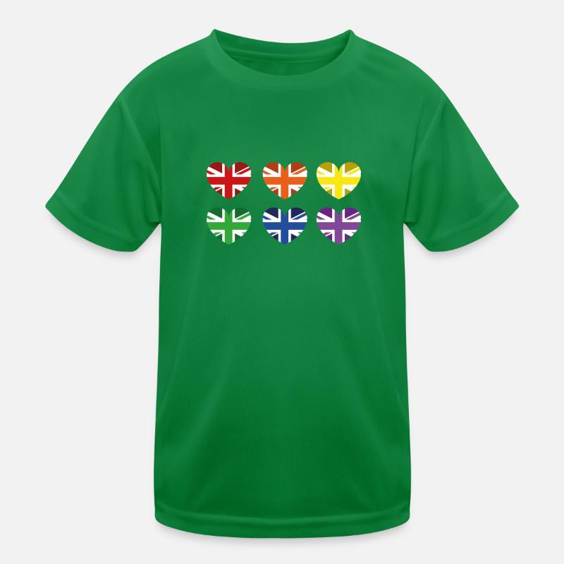 BRITISCHE REGENBOGENFLAGGE Kinder Funktions-T-Shirt