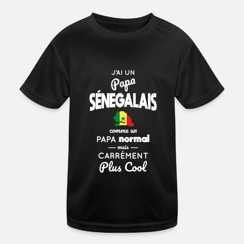 J'ai un papa Sénégalais plus cool T-shirt sport Enfant