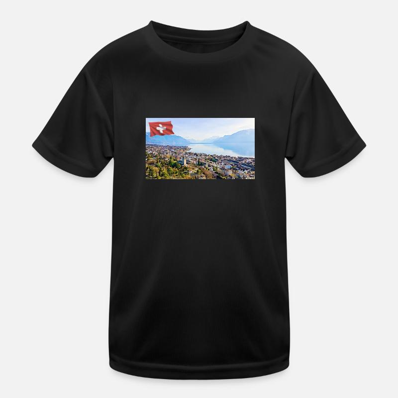 Vevey, Schweiz. Kinder Funktions-T-Shirt