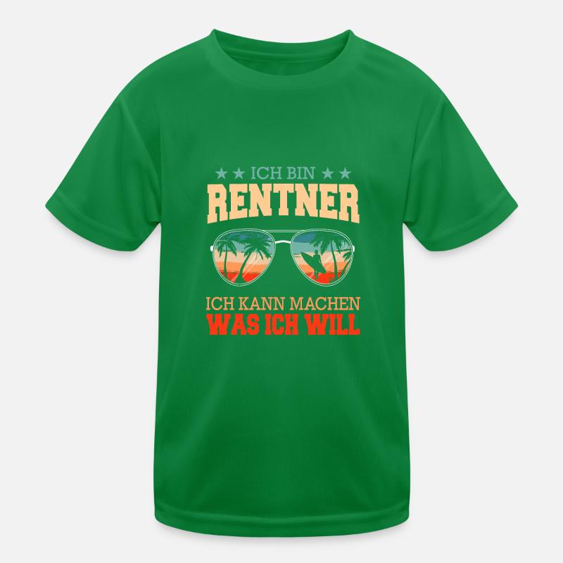 Rentner Rente Ruhestand Pension Kinder Funktions-T-Shirt