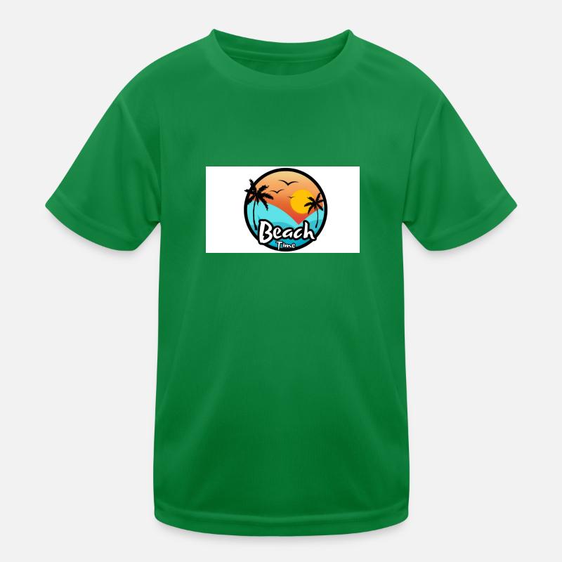 Beach Kinder Funktions-T-Shirt