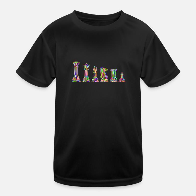 Chess - Kinder Funktions-T-Shirt - Schwarz
