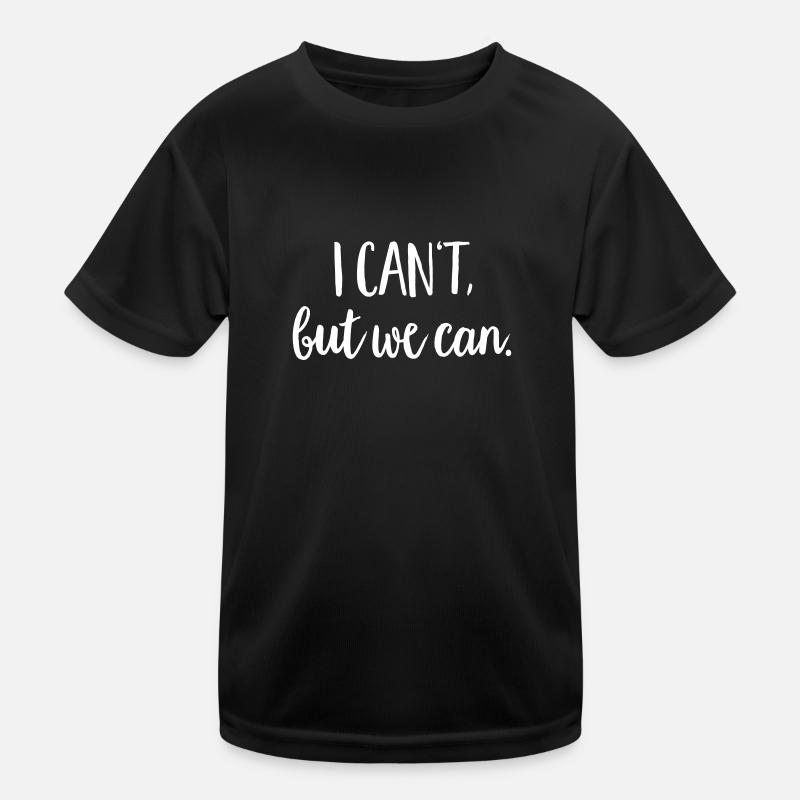 Teamwork - Kinder Funktions-T-Shirt - Schwarz