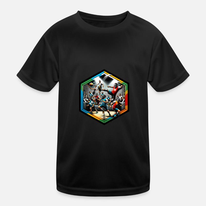 Gaga Ball Dodgeball Hexagone Pit Sport Jeu d’équipe T-shirt sport Enfant