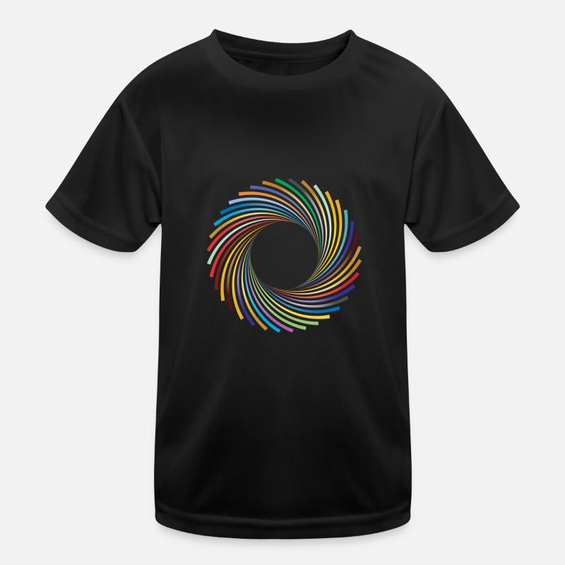 Camera aperture abstract Kids Functional T-Shirt