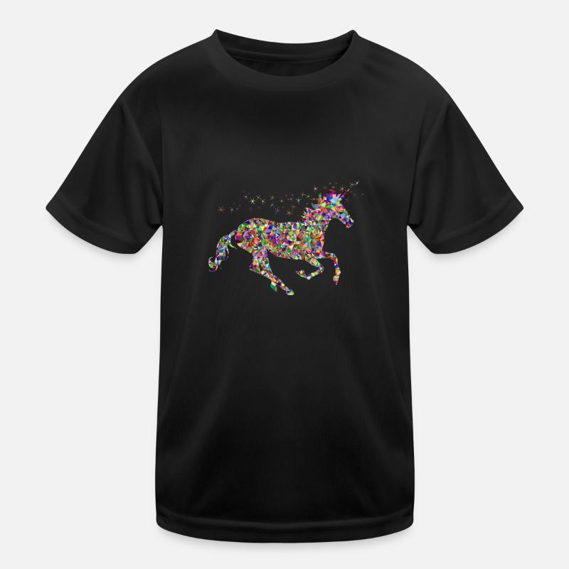 Regenbogen Einhorn Sparkles Kinder Funktions-T-Shirt