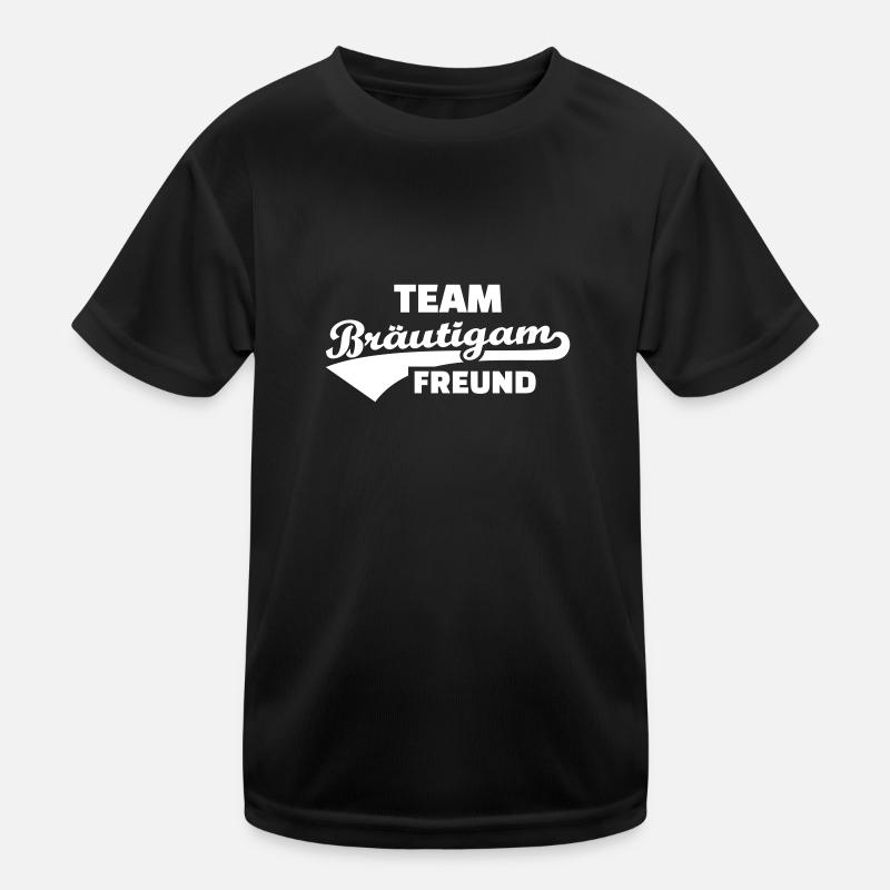 Team Bräutigam Kinder Funktions-T-Shirt