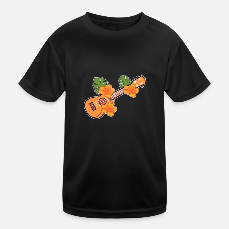 Ukulele - Kids Functional T-Shirt - black